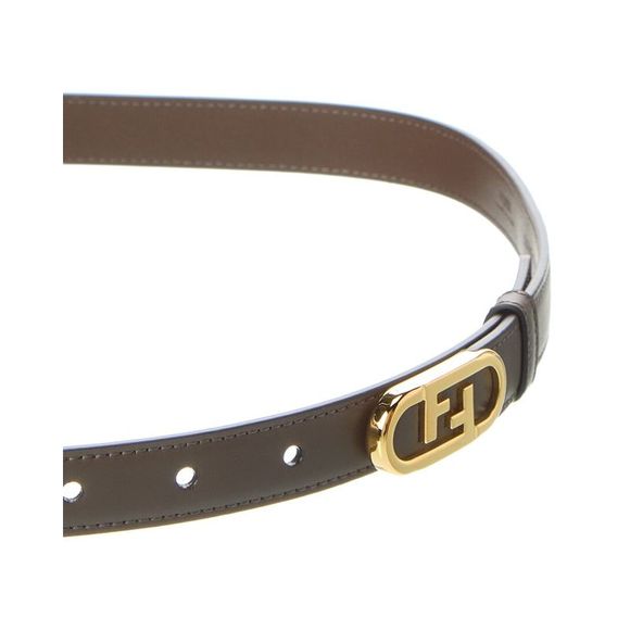 FENDI O'Lock Leather Belt - Picture 2 of 3